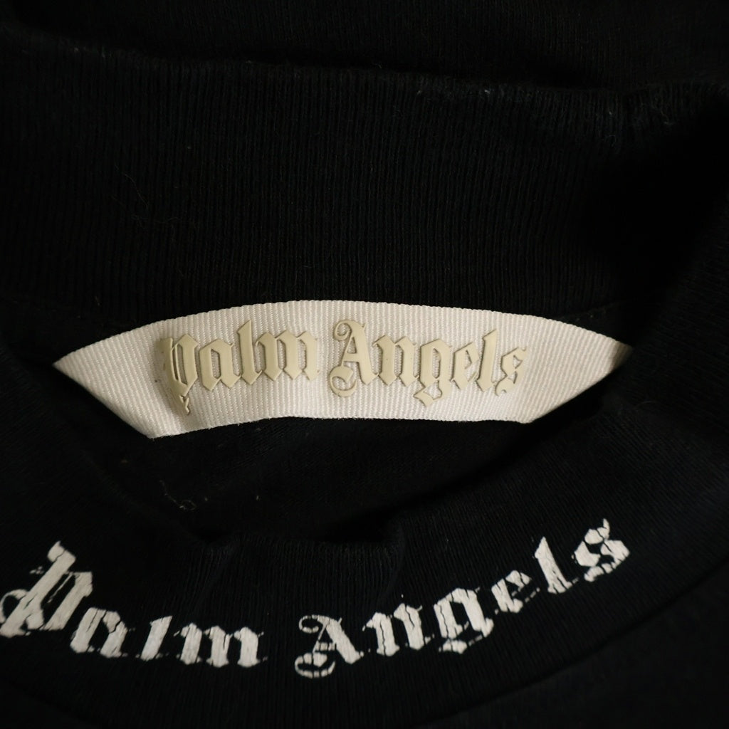 Palm Angels(パームエンジェルス) T-Shirt Dress コットンロングTシャツワンピース ドレス ブラック PWDE001C99JER002 レディース