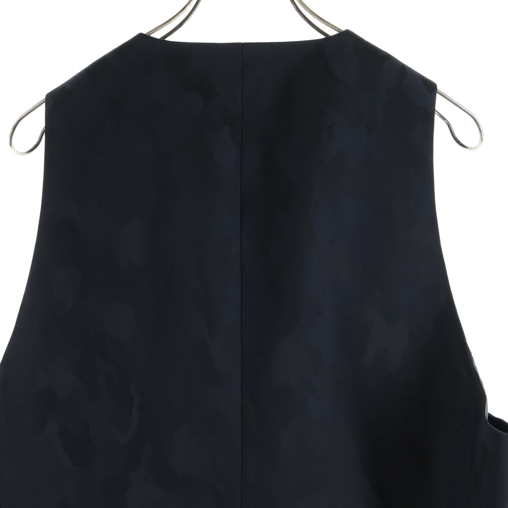 COMME des GARCONS HOMME PLUS(コムデギャルソンオムプリュス) 26SS ロングジレ ナイロン ベスト コレクションピース ブラック PQ-A004