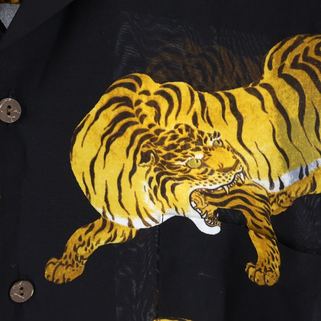 WACKO MARIA(ワコマリア) 22SS HAWAIIAN SHIRT 制限事項 虎柄プリント ハワイアン 半袖アロハシャツ マルチ