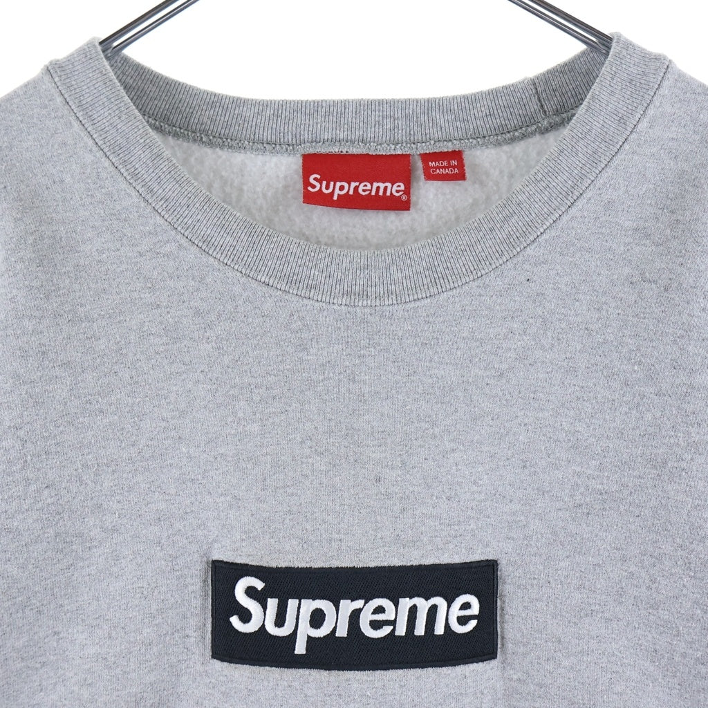 SUPREME(シュプリーム) 22AW Box Logo Crewneck ボックスロゴ クルーネック スウェット トレーナー グレー