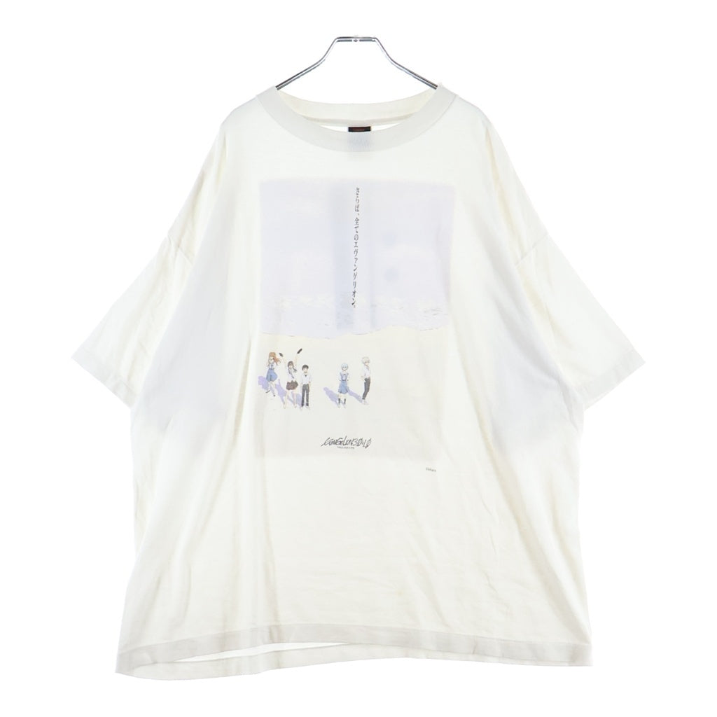SAINT MICHAEL(セントマイケル) 25SS × EVANGELION S/S EV Tee シン・エヴァンゲリオン劇場版 コラボ プリント クルーネック半袖Tシャツカットソー ホワイト SM-HR8-0000-C11