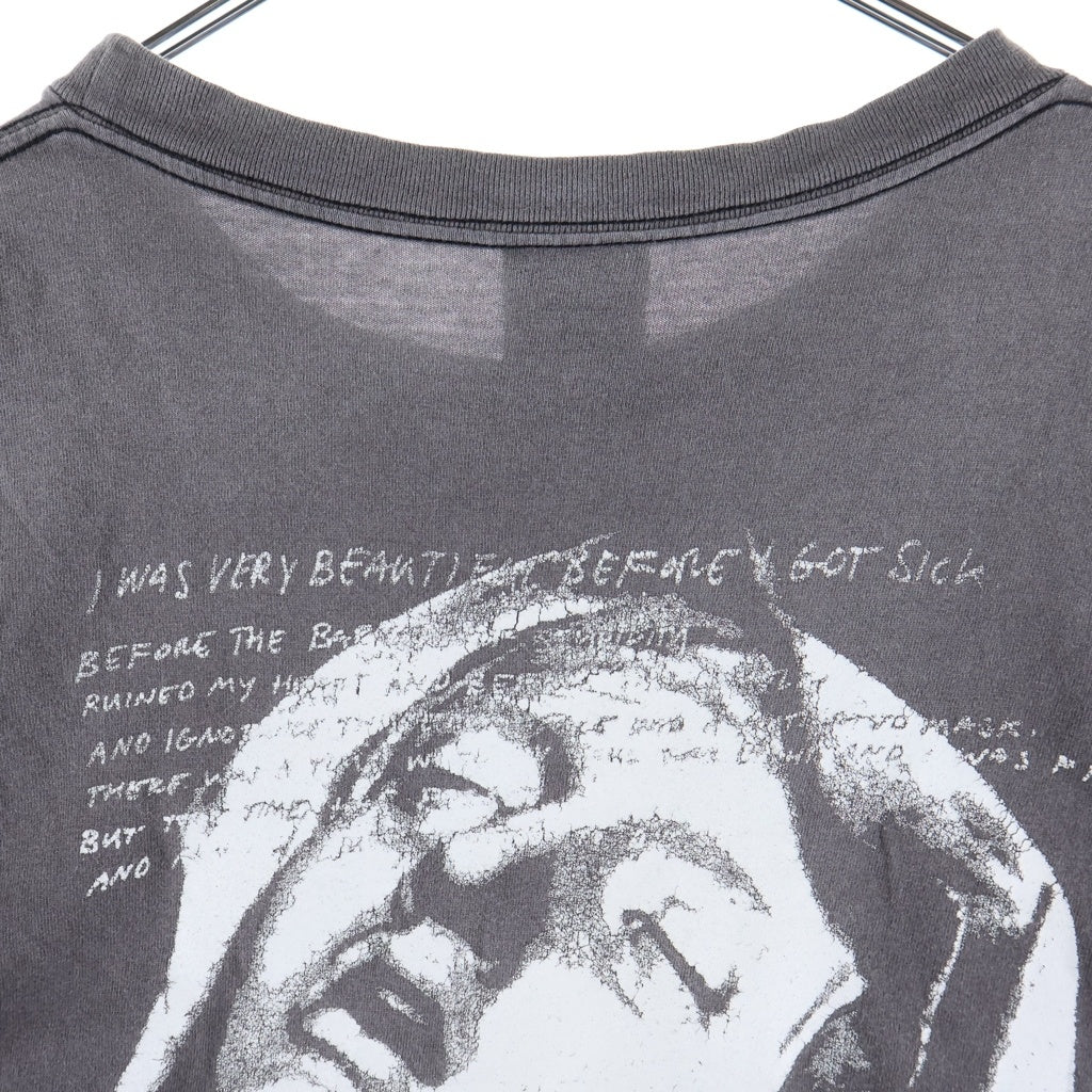SAINT MICHAEL(セントマイケル) 22SS SS TEE MX6 グラフィックプリント 半袖Tシャツカットソー グレー SM-S22-0000-004
