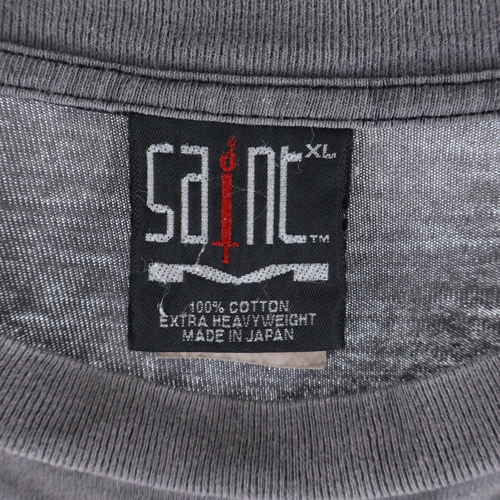 SAINT MICHAEL(セントマイケル) 22SS SS TEE MX6 グラフィックプリント 半袖Tシャツカットソー グレー SM-S22-0000-004