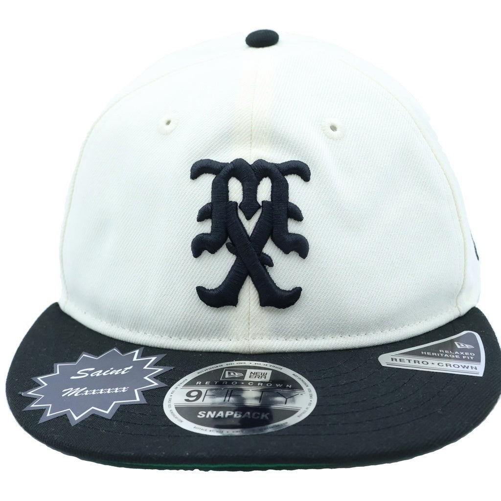 SAINT MICHAEL(セントマイケル) 26SS NE_CAP CELEBRITY セレブリティ ベースボールキャップ アイボリー/ブラック