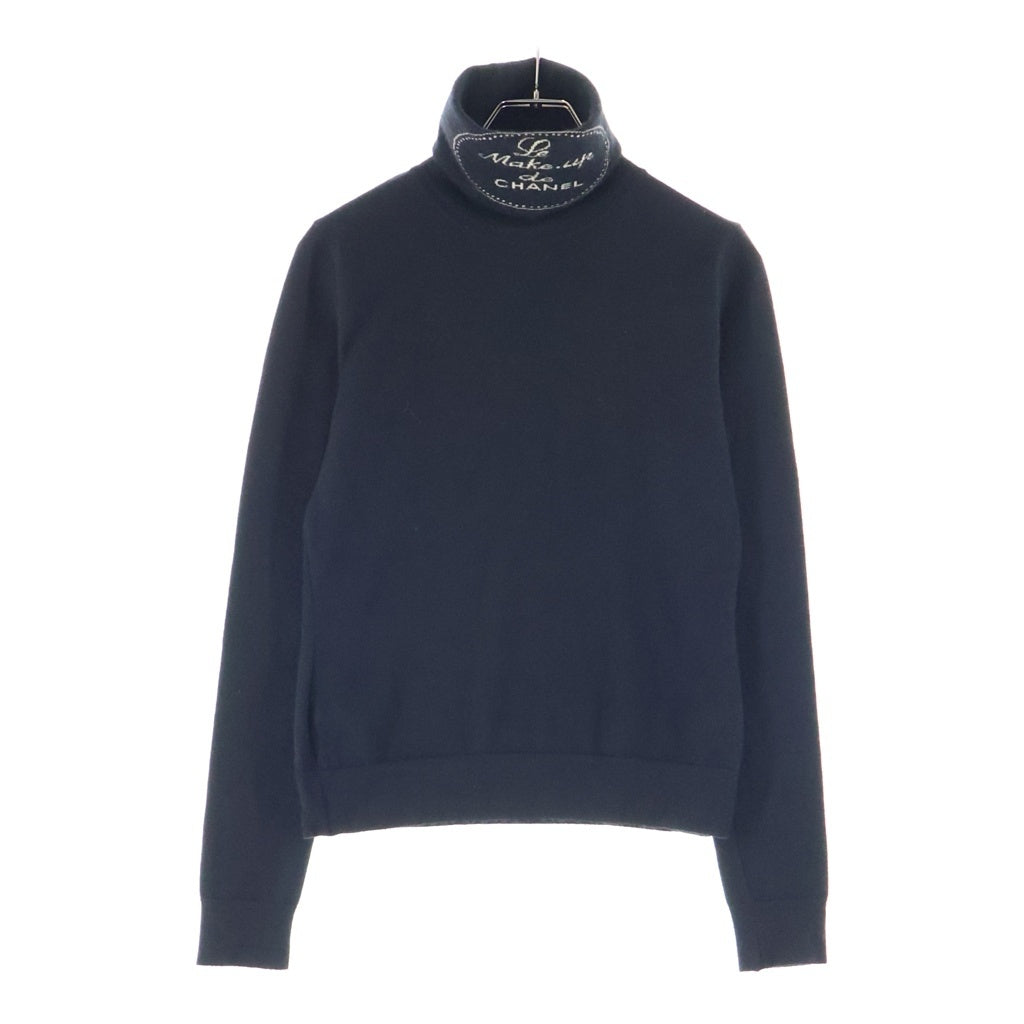 CHANEL(シャネル) カシミヤタートルネックニット ハイネック ブラック P24286V01674