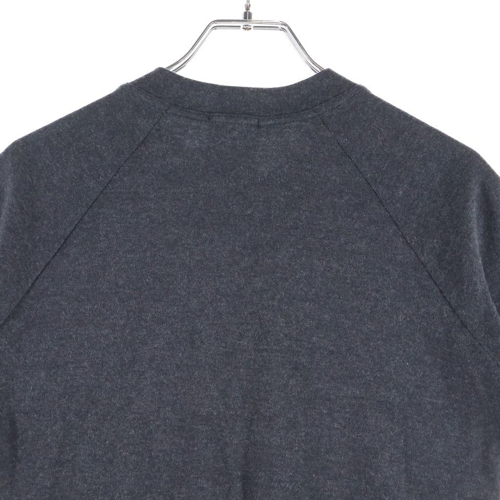 CHANEL(シャネル) カシミヤ サイドロゴジップ半袖Tシャツ チャコールグレー P19774V11587 レディース