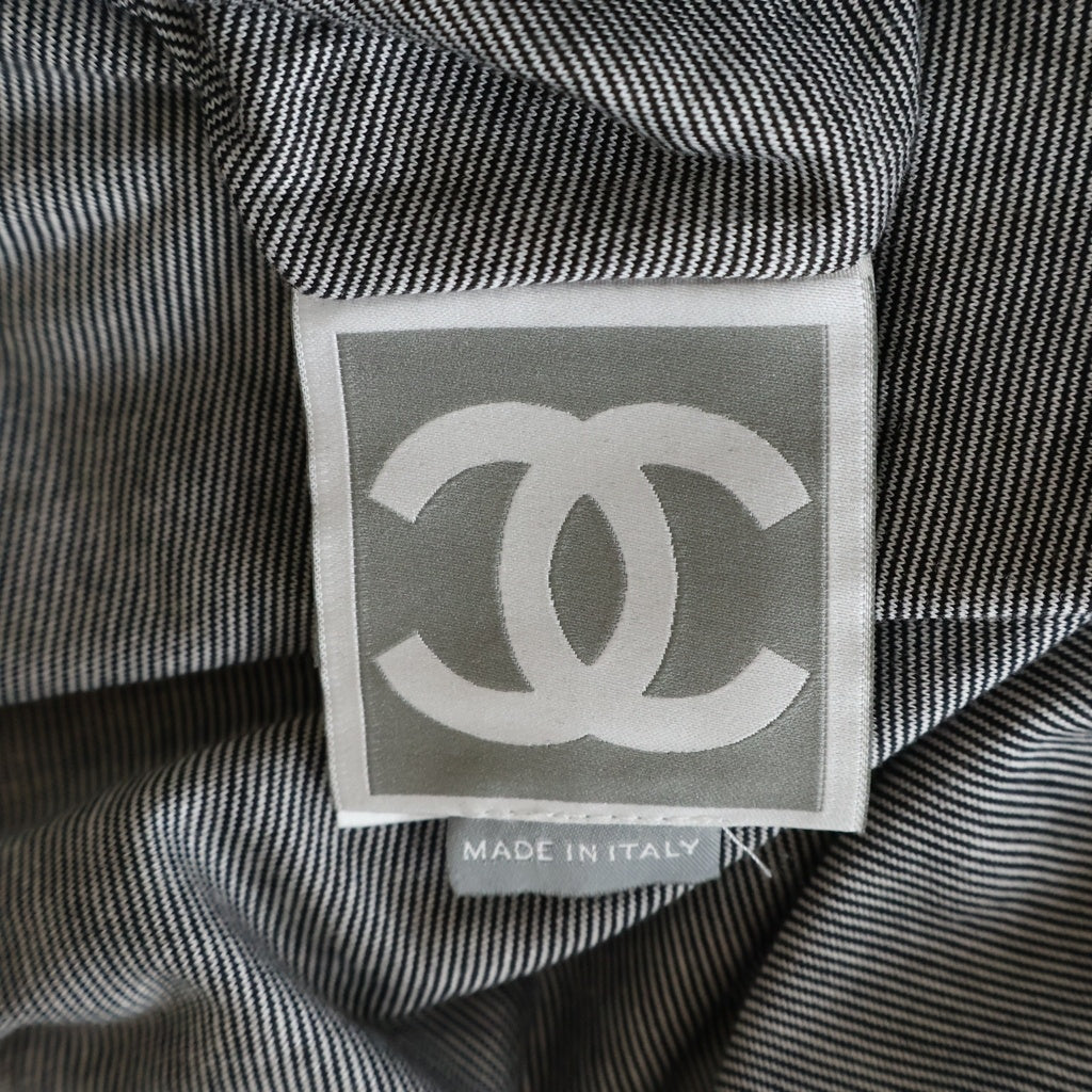 CHANEL(シャネル) リバーシブル トラックジャケット ジップアップパーカー ブラック×レッド P29248V19763