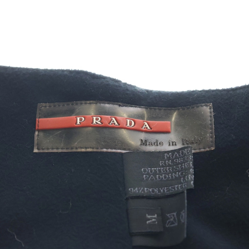 PRADA(プラダ) スポーツライン ラバーロゴ マグネット ナイロン ネックウォーマー ブラック