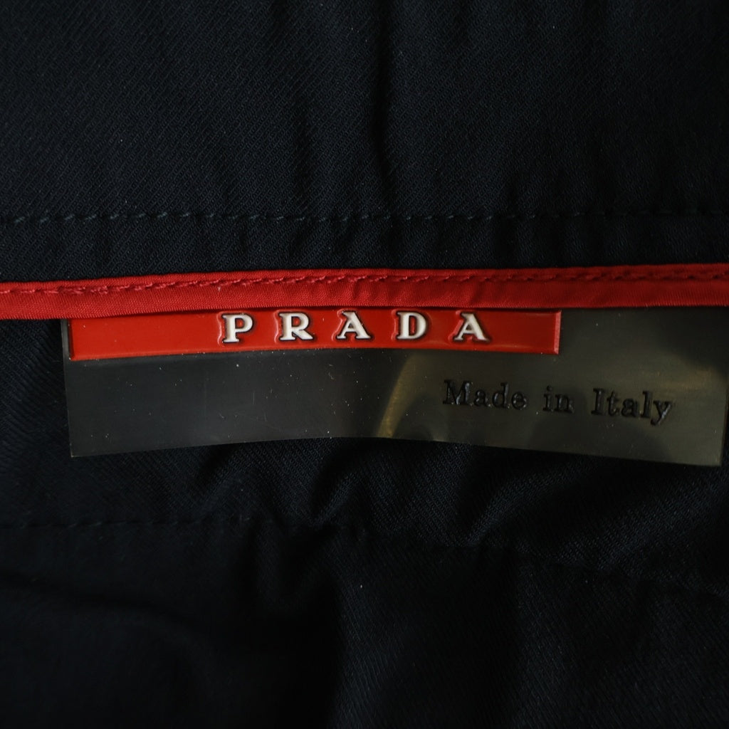 PRADA(プラダ) スポーツライン サイドジップ ナイロンパンツ ブラック レディース