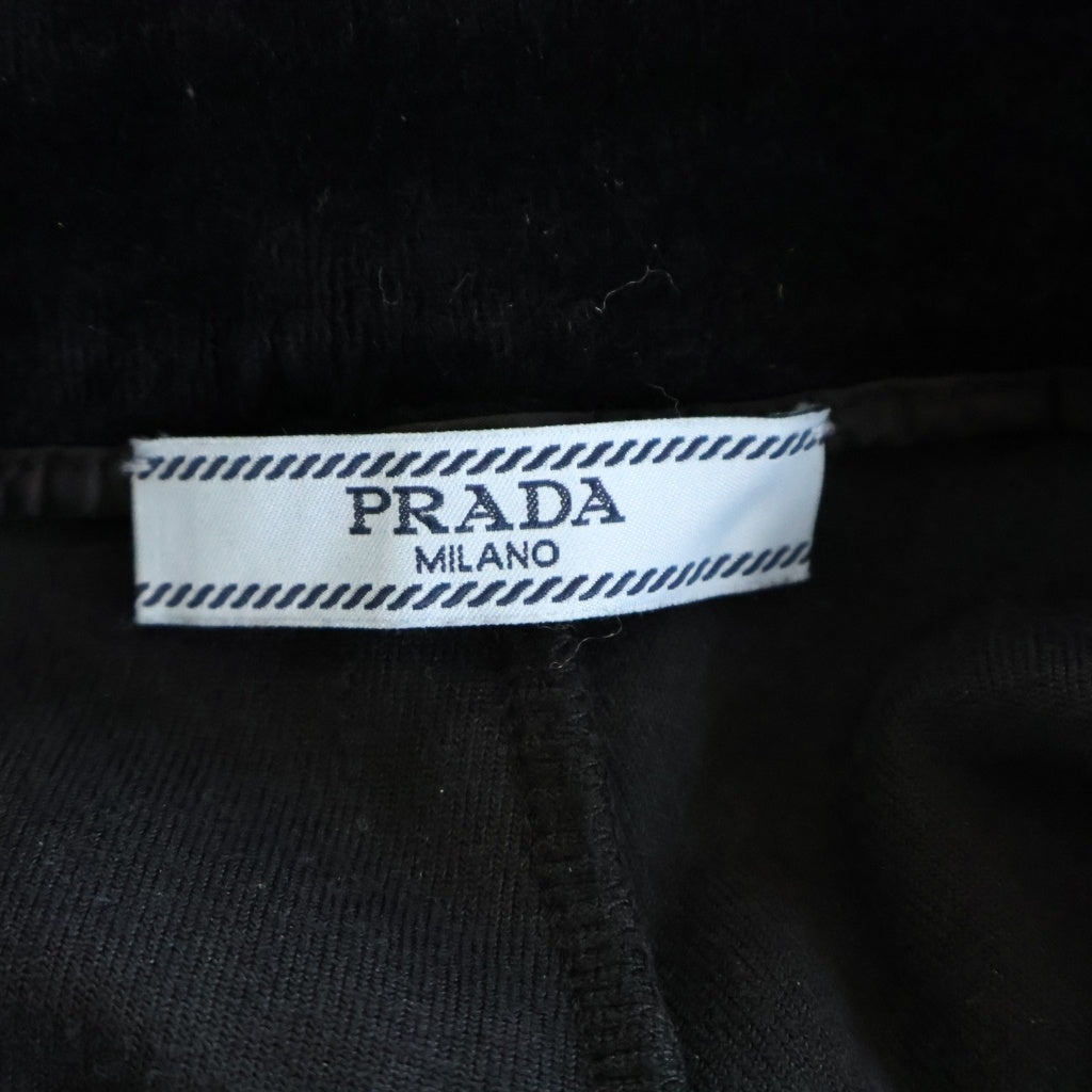 PRADA(プラダ) ベロアジョガーパンツ ベルベットパンツ ブラック 132271 R142 A25