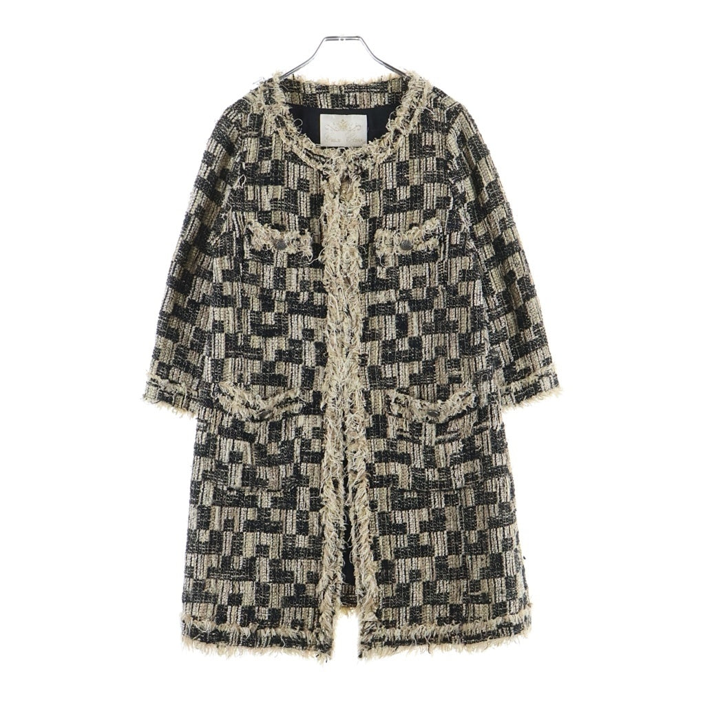 GRACE CONTINENTAL(グレースコンチネンタル) Tweed Pattern Jacket ツイードパターンジャケット コート マルチ