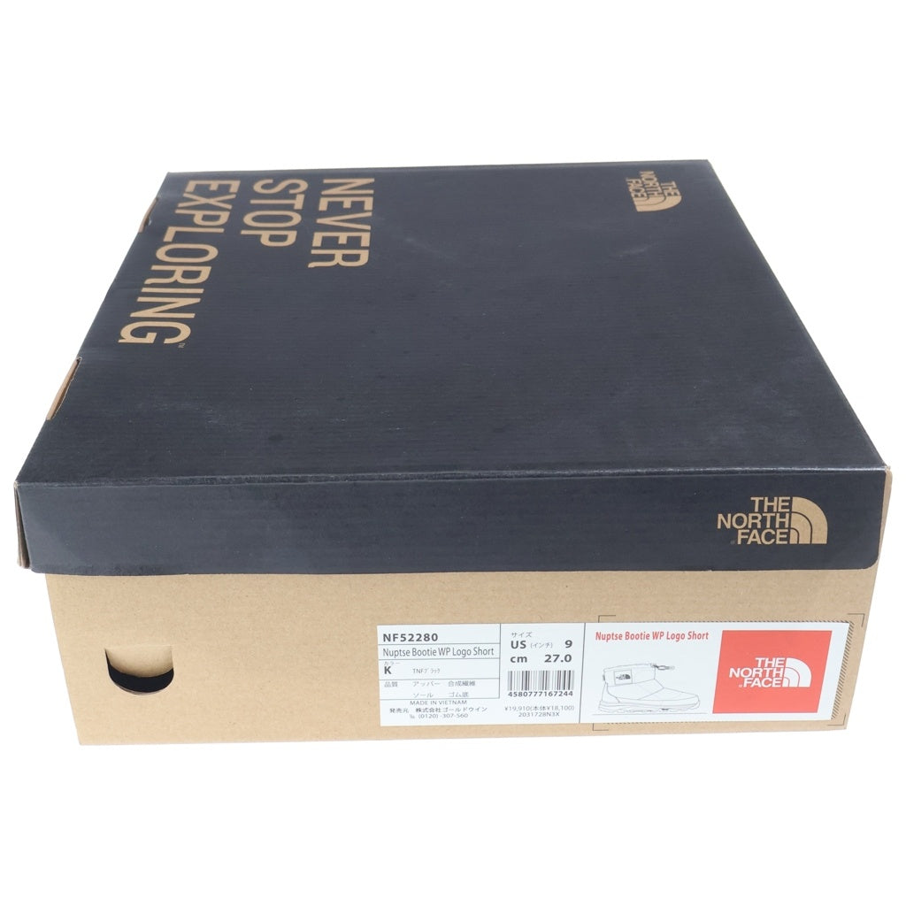 THE NORTH FACE(ザノースフェイス) Nuptse Bootie WP Logo Short ウォータープルーフ ヌプシ ブーツ ブラック US9/27cm NF52280
