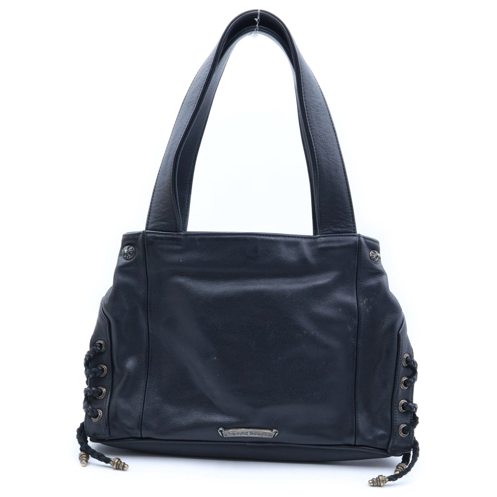 CHROME HEARTS(クロムハーツ) JJ DEAN SMALL JJディーン スモール レザーライダース ハンドバッグ ブラック/シルバー