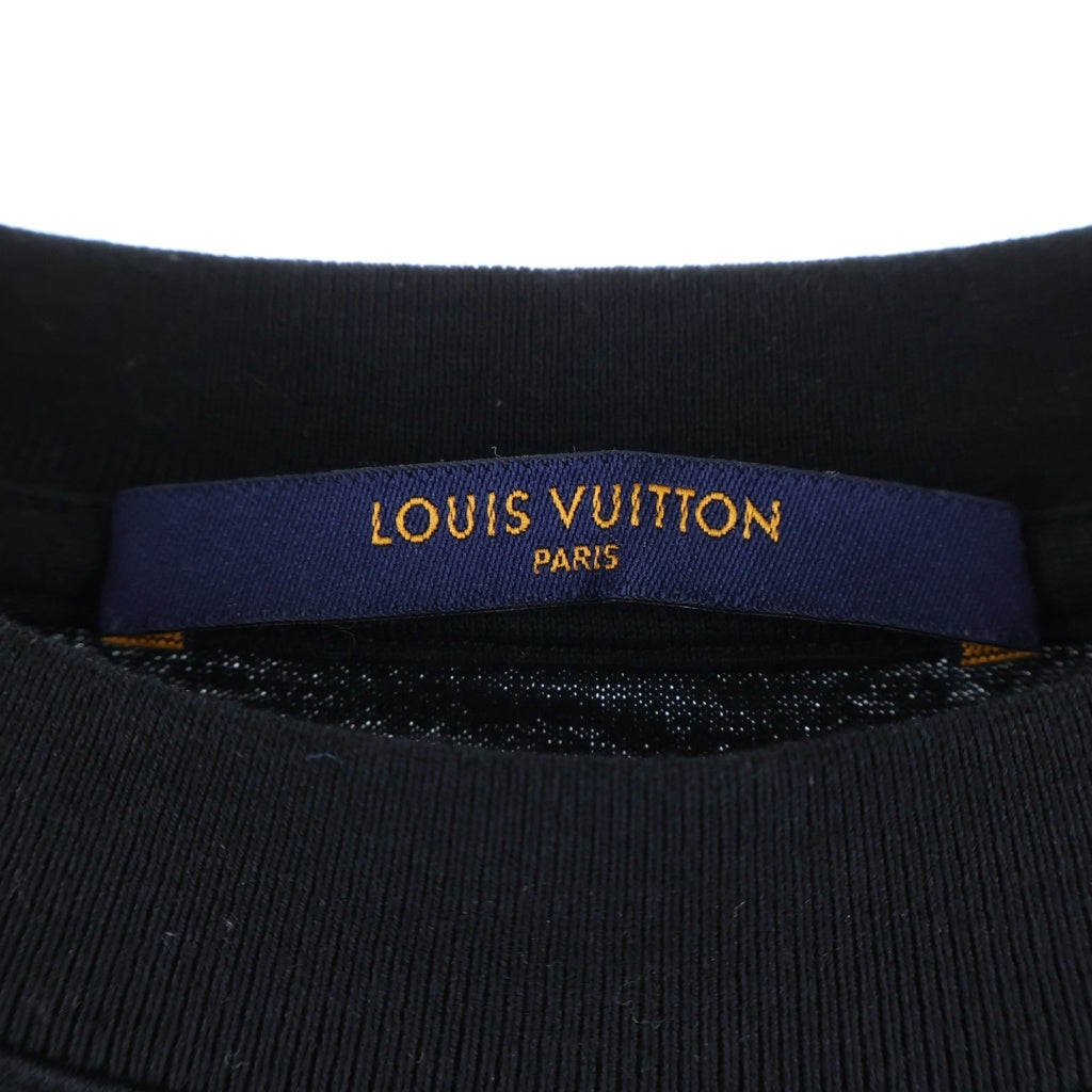 LOUIS VUITTON(ルイヴィトン) グラフィックデザイン クルーネック 半袖Tシャツ カットソー ブラック RM192 NPG HHY90W