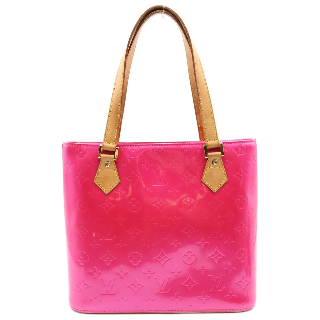 LOUIS VUITTON(ルイヴィトン) ヴェルニ ヒューストン ハンドバッグ ピンク パテント M91219 レディース