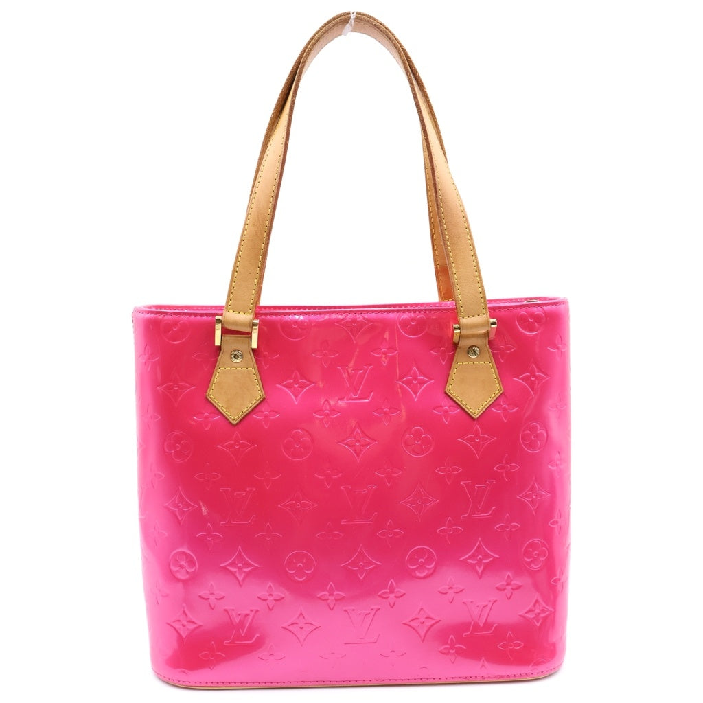 LOUIS VUITTON(ルイヴィトン) ヴェルニ ヒューストン ハンドバッグ ピンク パテント M91219 レディース