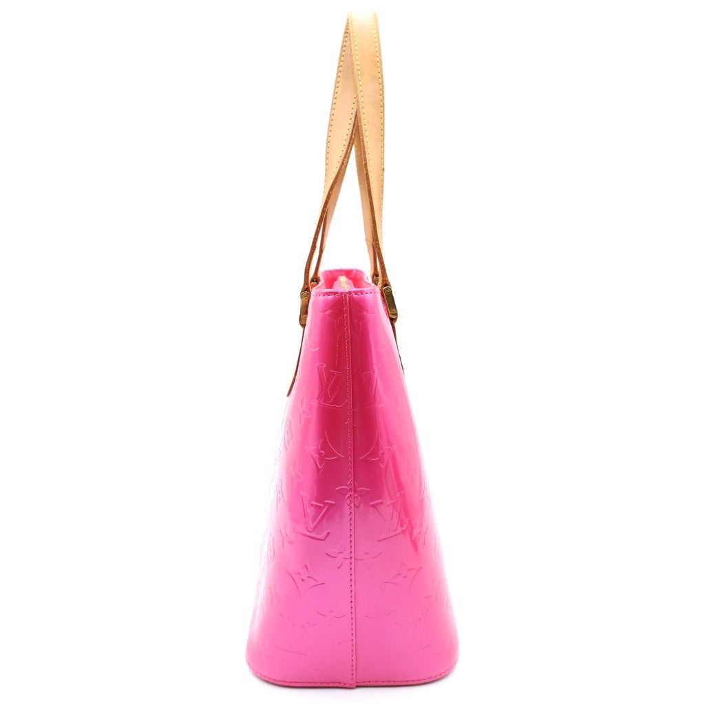 LOUIS VUITTON(ルイヴィトン) ヴェルニ ヒューストン ハンドバッグ ピンク パテント M91219 レディース
