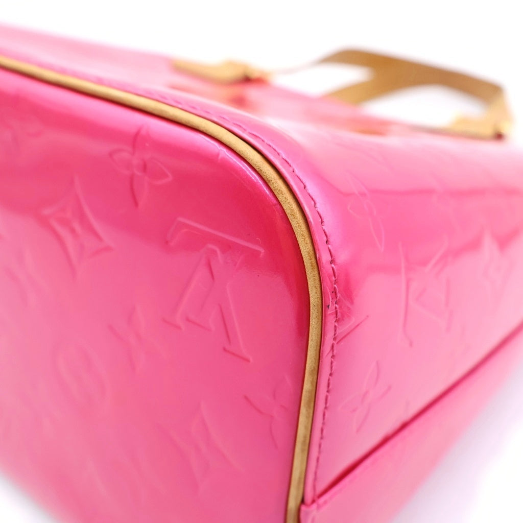LOUIS VUITTON(ルイヴィトン) ヴェルニ ヒューストン ハンドバッグ ピンク パテント M91219 レディース