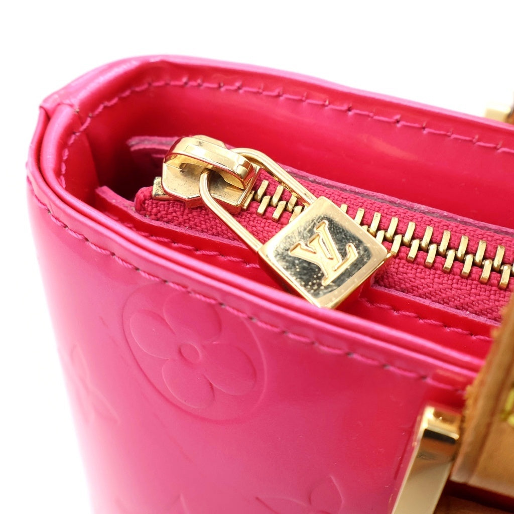 LOUIS VUITTON(ルイヴィトン) ヴェルニ ヒューストン ハンドバッグ ピンク パテント M91219 レディース