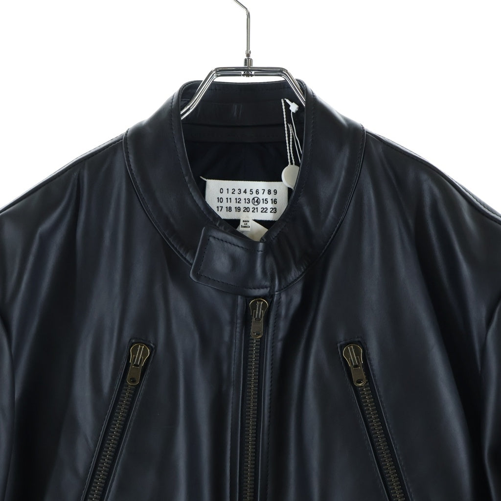 Maison Margiela(メゾンマルジェラ) 14AW 50着限定 バーニーズニューヨーク銀座店10周年記念 八の字 ライダースジャケット ブラック S30AM0297
