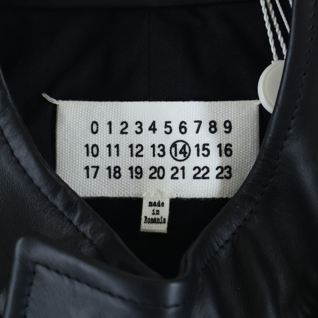 Maison Margiela(メゾンマルジェラ) 14AW 50着限定 バーニーズニューヨーク銀座店10周年記念 八の字 ライダースジャケット ブラック S30AM0297