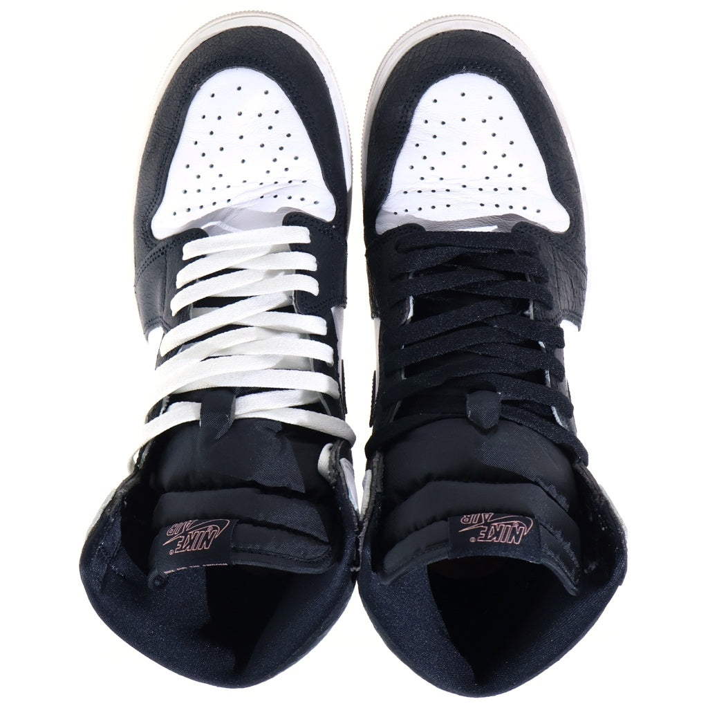 NIKE(ナイキ) AIR JORDAN1 HIGH OG BLEACHED CORAL CK5666-100 エアジョーダン1 ブリーチド コーラル ハイカットスニーカー ブラック/ホワイト US11/29cm