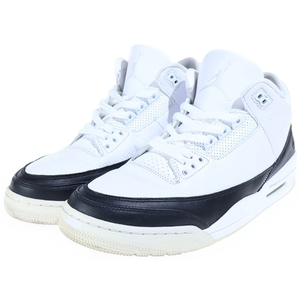 NIKE(ナイキ) ×FRAGMENT DESIGN AIR JORDAN3 DA3595-100 フラグメント デザイン エアジョーダン3 ハイカットスニーカー ホワイト US11/29cm