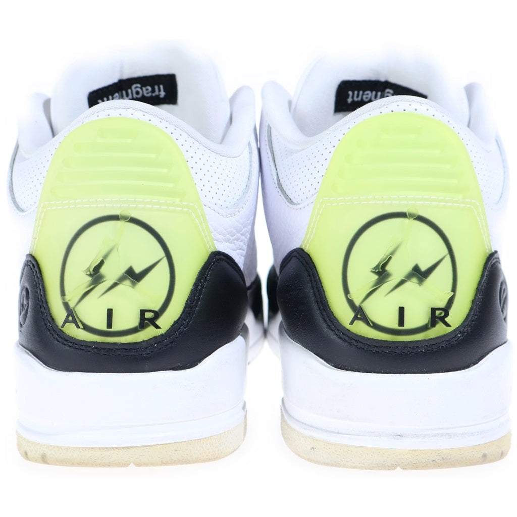 NIKE(ナイキ) ×FRAGMENT DESIGN AIR JORDAN3 DA3595-100 フラグメント デザイン エアジョーダン3 ハイカットスニーカー ホワイト US11/29cm