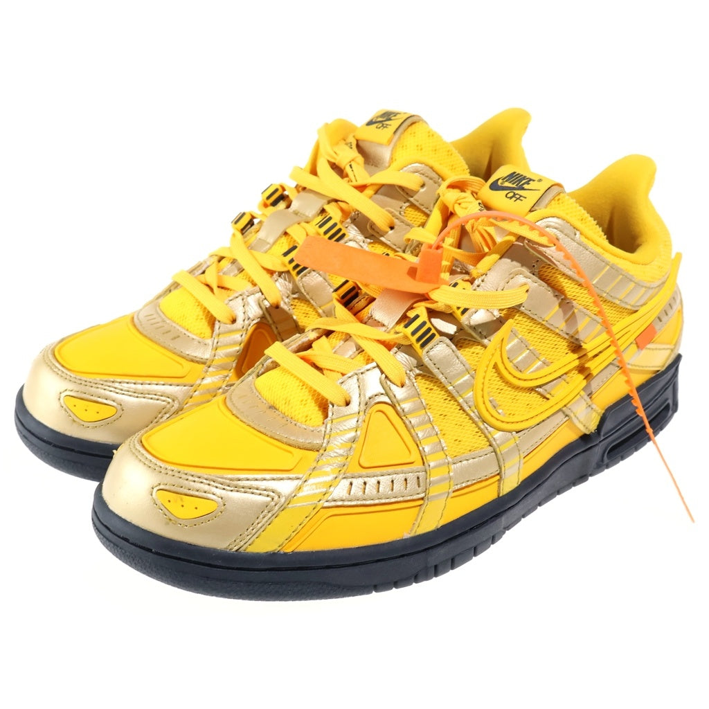 NIKE(ナイキ) ×Off-White AIR RUBBER DUNK CU6015-700 オフホワイト エアラバー ダンク ローカットスニーカー ゴールド/イエロー US11/29cm