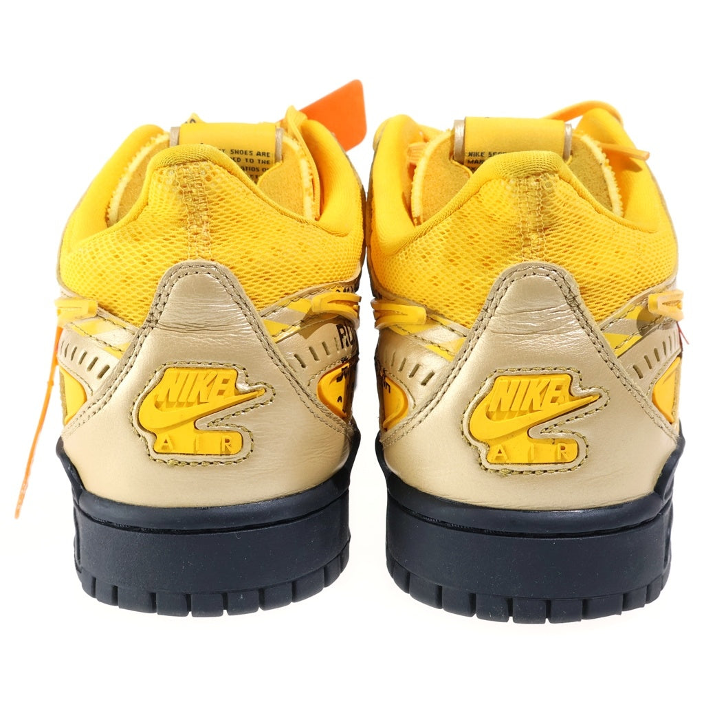NIKE(ナイキ) ×Off-White AIR RUBBER DUNK CU6015-700 オフホワイト エアラバー ダンク ローカットスニーカー ゴールド/イエロー US11/29cm