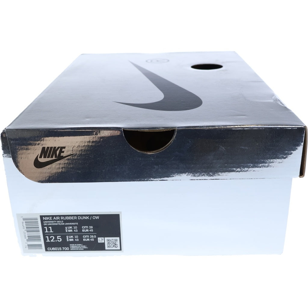 NIKE(ナイキ) ×Off-White AIR RUBBER DUNK CU6015-700 オフホワイト エアラバー ダンク ローカットスニーカー ゴールド/イエロー US11/29cm