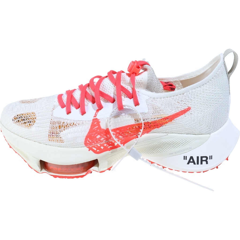 NIKE(ナイキ) ×Off-White AIR ZOOM TEMPO NEXT% FLYKNIT CV0697-100 オフホワイト エアズーム テンポ ネクスト フライニット ローカットスニーカー ホワイト/ピンク US11/29cm