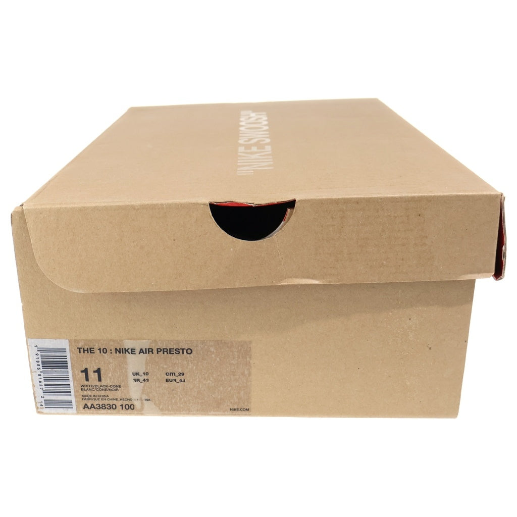 NIKE(ナイキ) ×Off-White AIR PRESTO AA3830-100 オフホワイト エアプレスト ローカットスニーカー ホワイト US11/29cm
