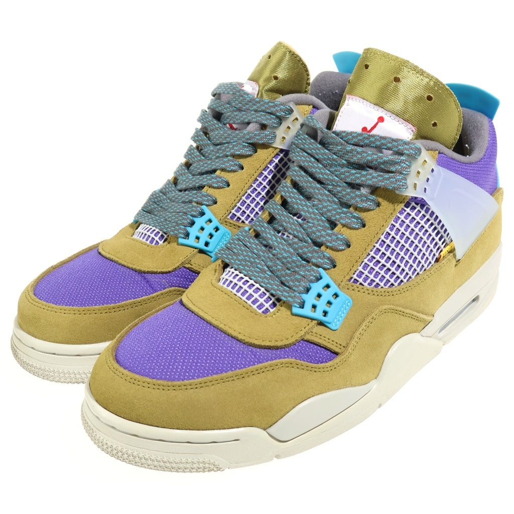 NIKE(ナイキ) ×UNION AIR JORDAN4 SP DESERT MOSS DJ5718-300 ユニオン エアジョーダン4 デザート モス ミドルカットスニーカー マルチ US12/30cm