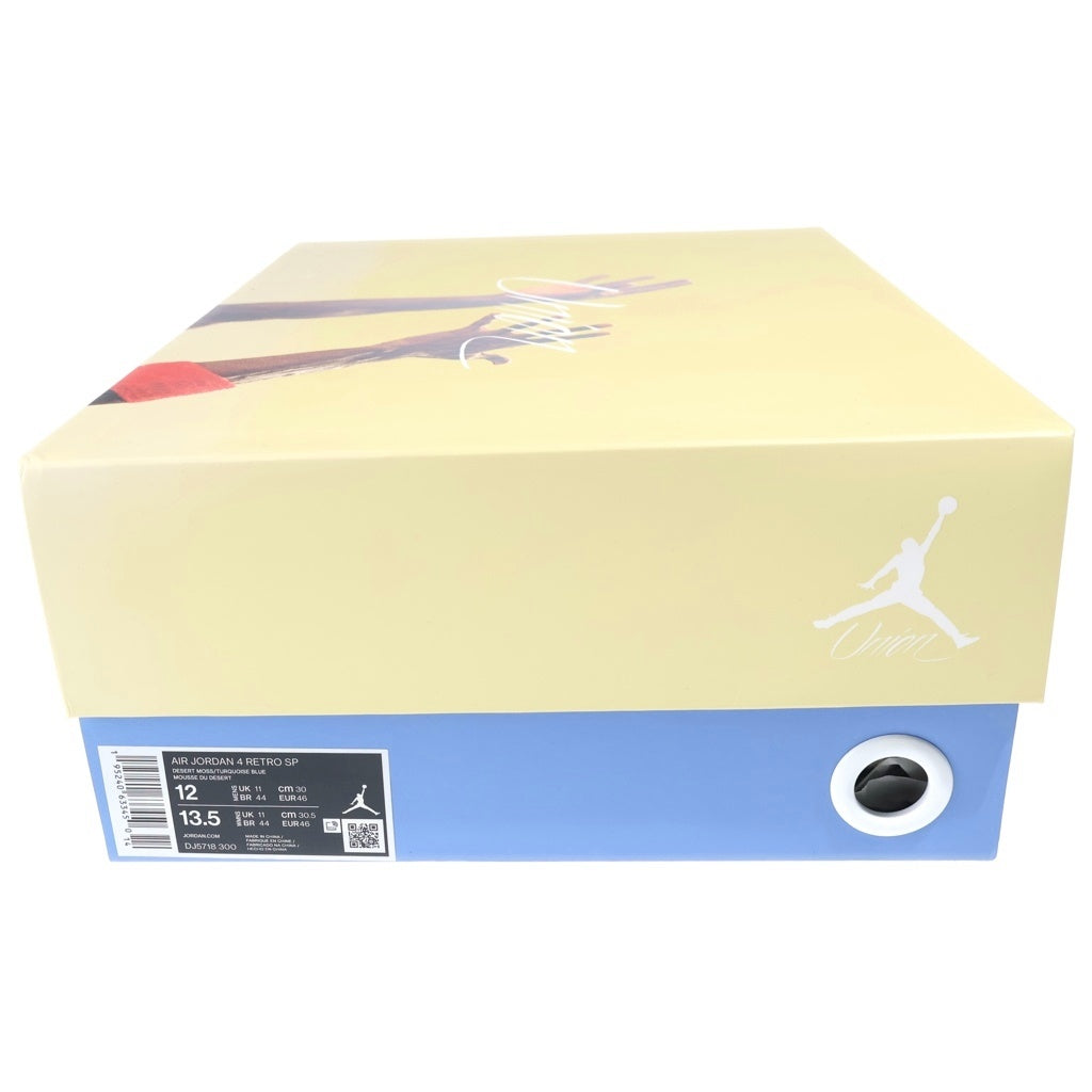 NIKE(ナイキ) ×UNION AIR JORDAN4 SP DESERT MOSS DJ5718-300 ユニオン エアジョーダン4 デザート モス ミドルカットスニーカー マルチ US12/30cm