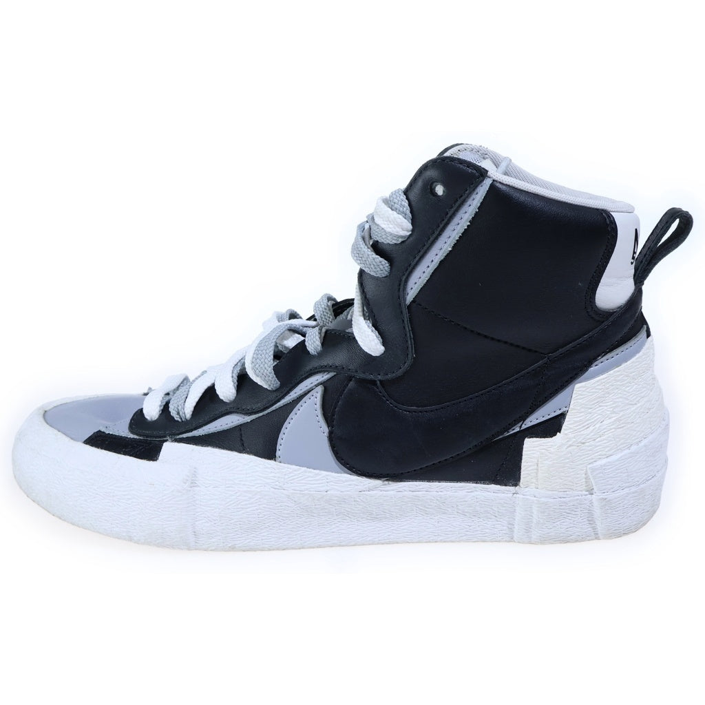 NIKE(ナイキ) ×sacai BLAZER MID BV0072-002 サカイ ブレーザー ミドルカットスニーカー ブラック/グレー US12/30cm