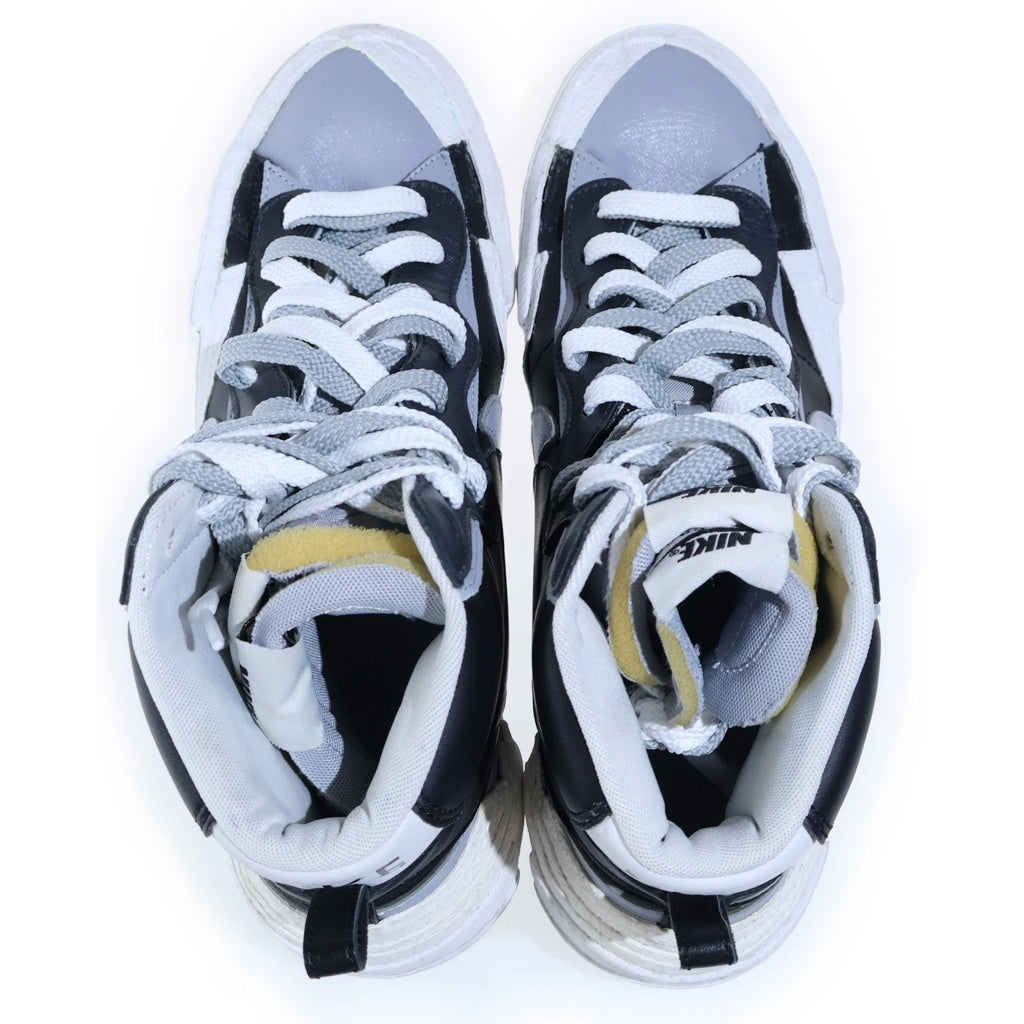 NIKE(ナイキ) ×sacai BLAZER MID BV0072-002 サカイ ブレーザー ミドルカットスニーカー ブラック/グレー US12/30cm