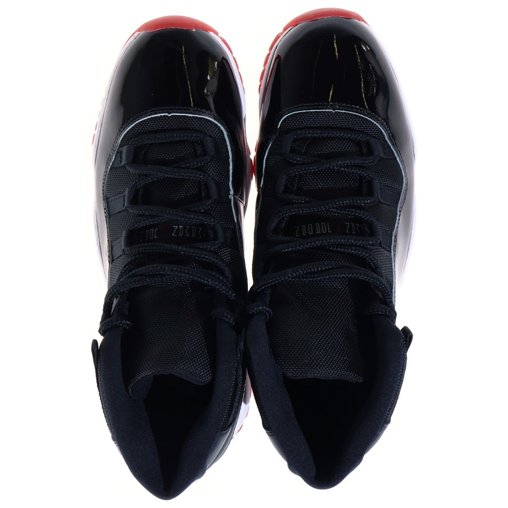 NIKE(ナイキ) AIR JORDAN11 RETRO BRED 378037-061 エアジョーダン11 レトロ ブレッド ハイカットスニーカー ブラック US11/29cm
