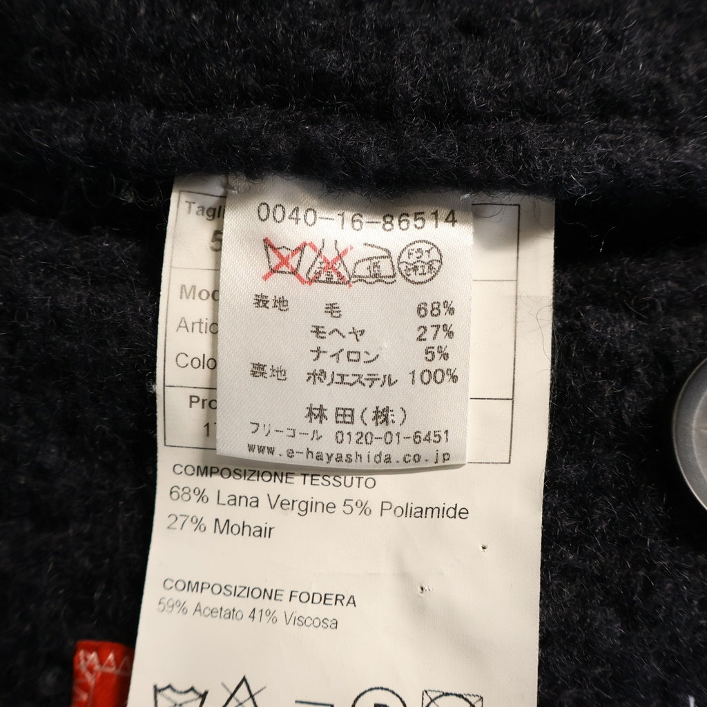 NO BRAND(ノーブランド) 0909 Fatto in Italia【ゼロゼロナイン ファット イン イタリー】ウール 3B テーラード コート ブラック