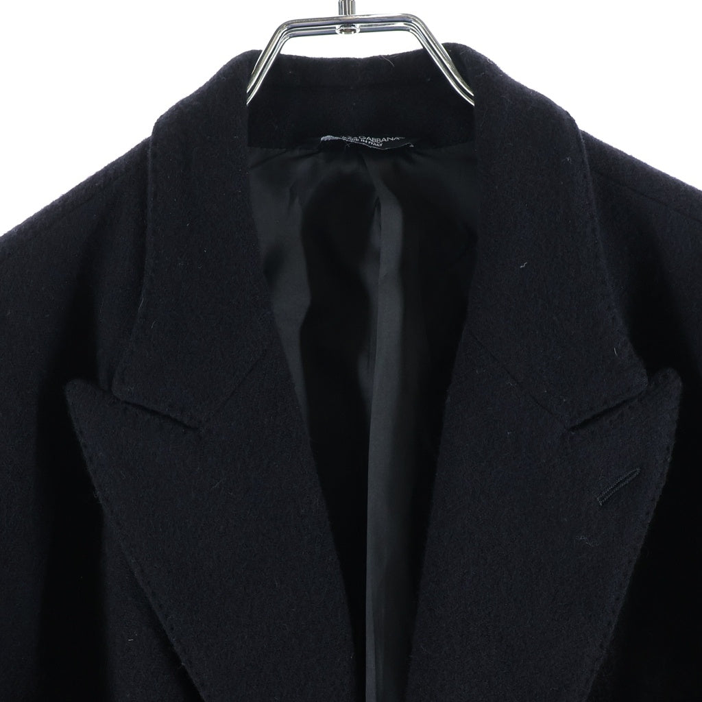 DOLCE & GABBANA(ドルチェアンドガッバーナ) ノッチドラペル 2B ウール テーラード ジャケット ブラック G2AP1T