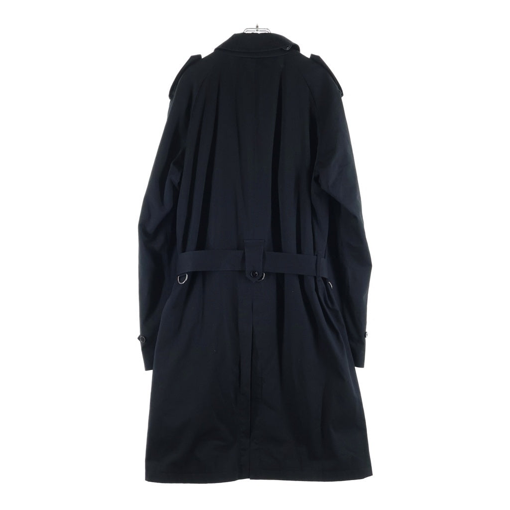 DOLCE & GABBANA(ドルチェアンドガッバーナ) ベルトデザイン 4B ステンカラーコート ブラック G0246T