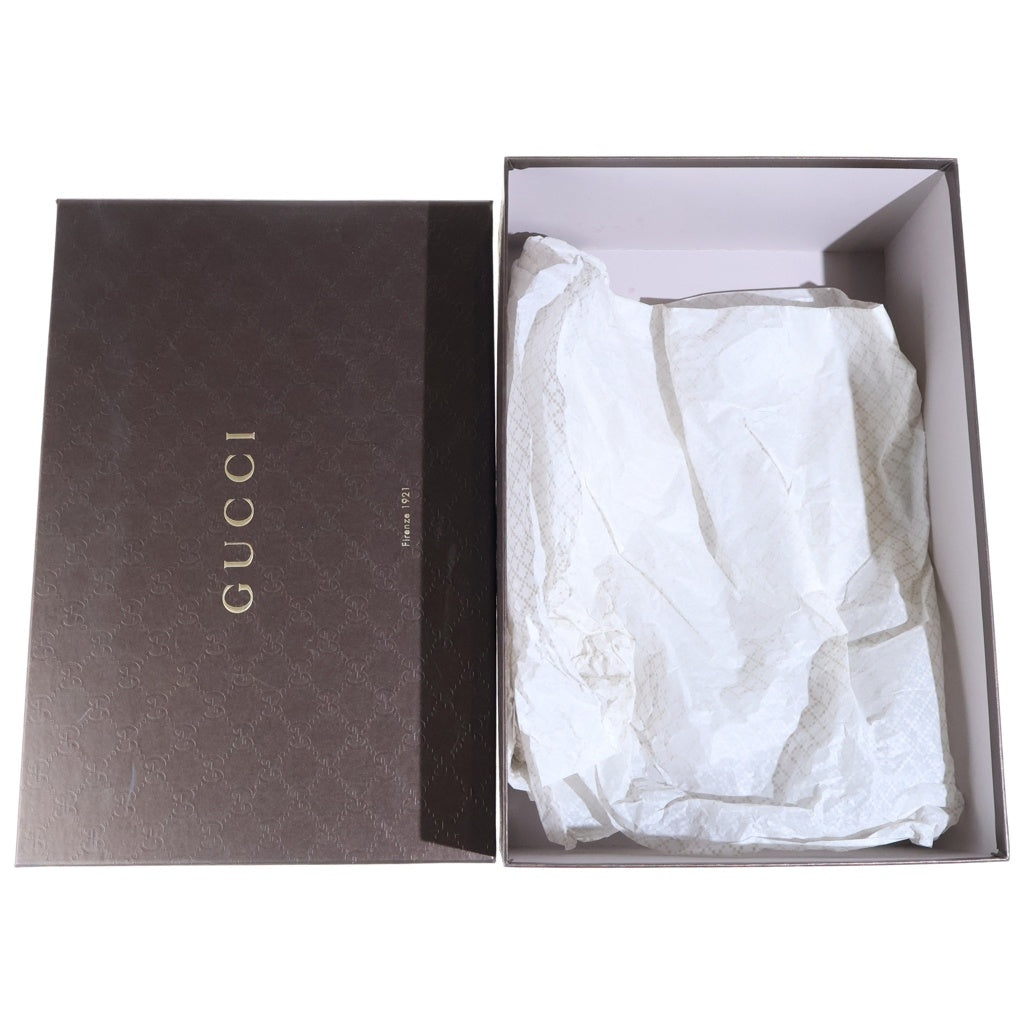 GUCCI(グッチ) プレーントゥ ブローグ レザー ドレスアップシューズ ブラウン 429192