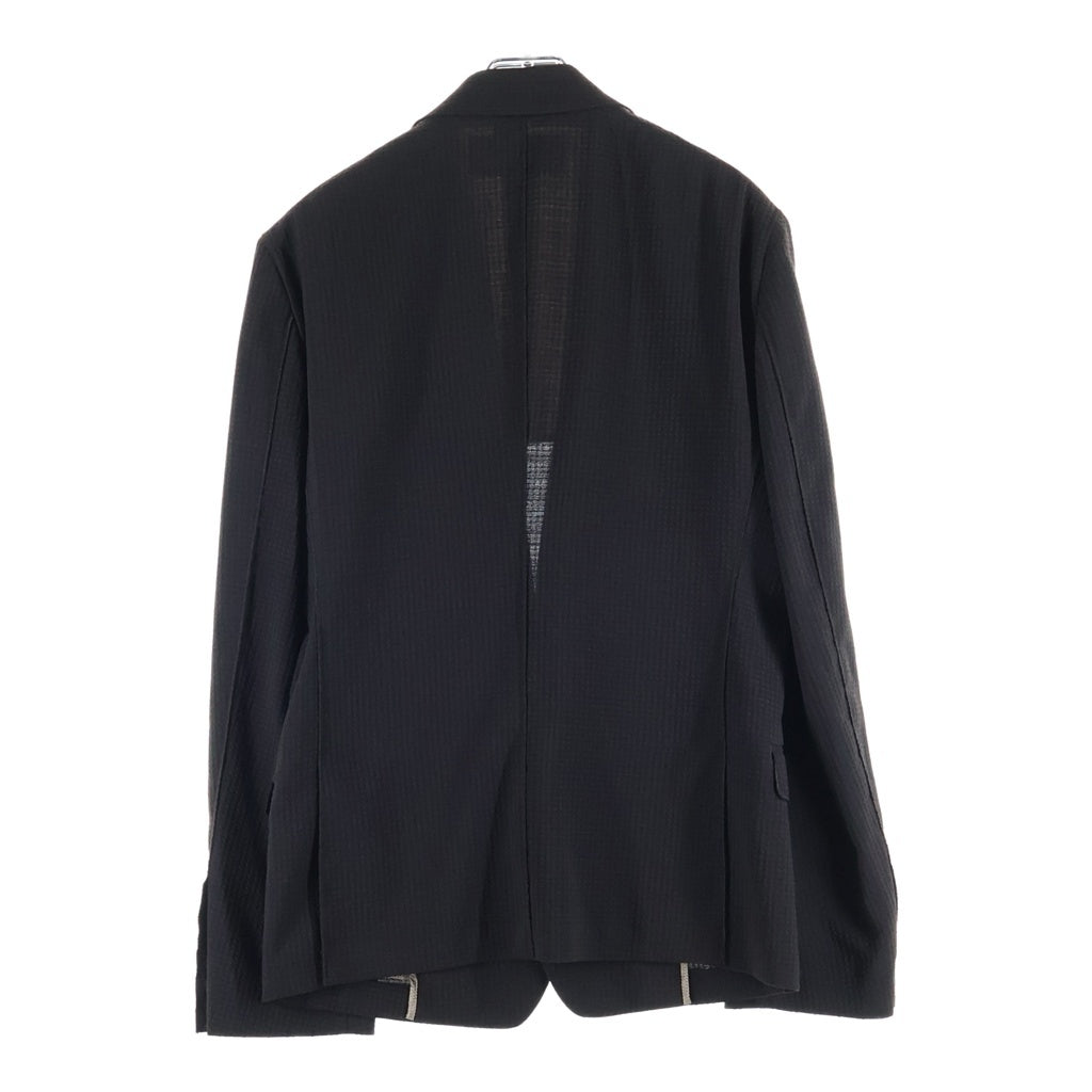 DOLCE & GABBANA(ドルチェアンドガッバーナ) ノッチドラペル フラップポケット テーラードジャケット ブラック G2CP2T
