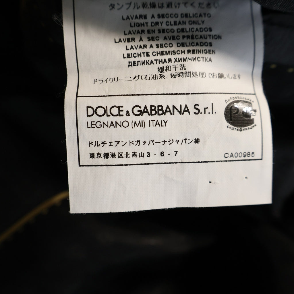DOLCE & GABBANA(ドルチェアンドガッバーナ) ノッチドラペル 2B テーラードジャケット グレー G2CL9T