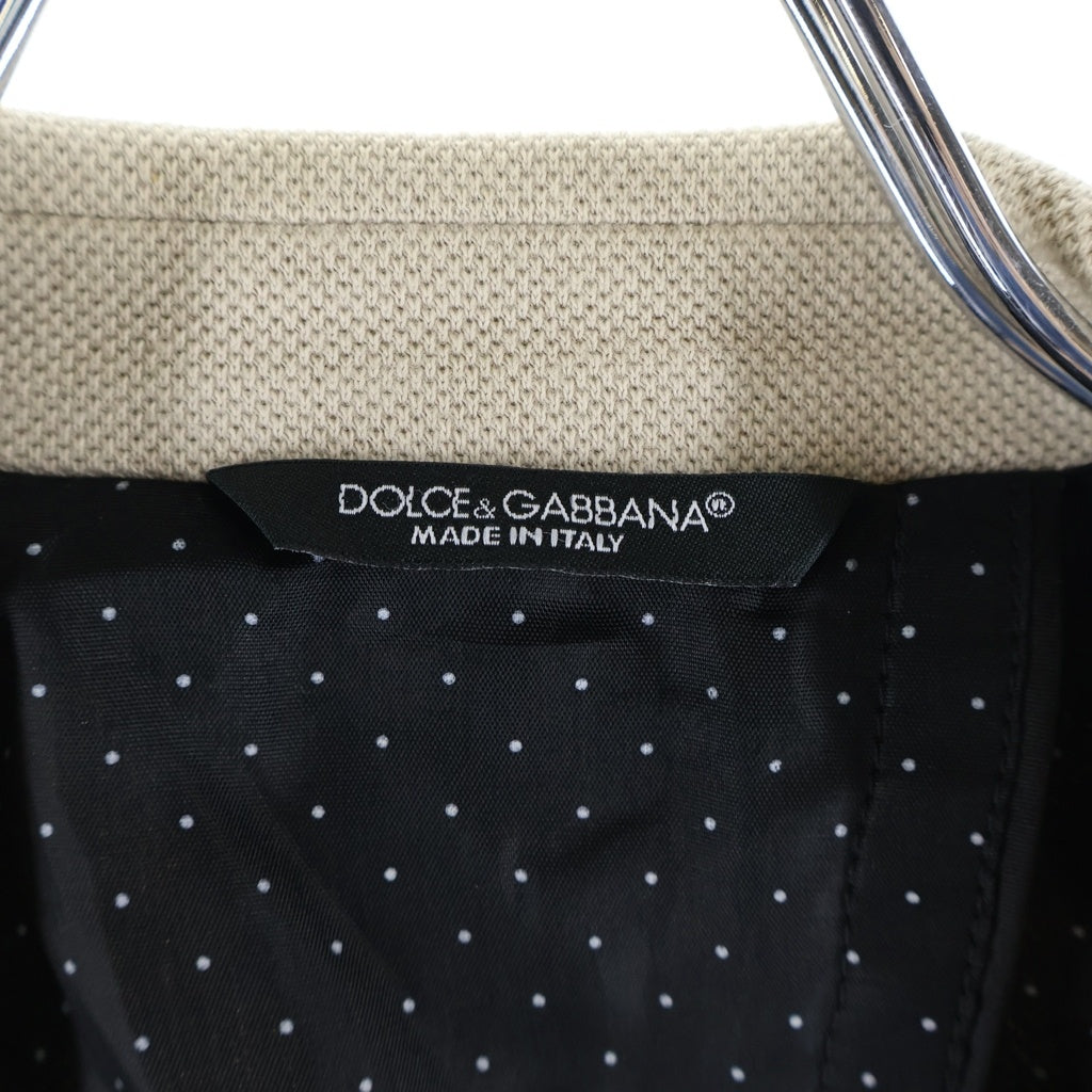 DOLCE & GABBANA(ドルチェアンドガッバーナ) 2B テーラード ジャケット ベージュ G2CQ9T