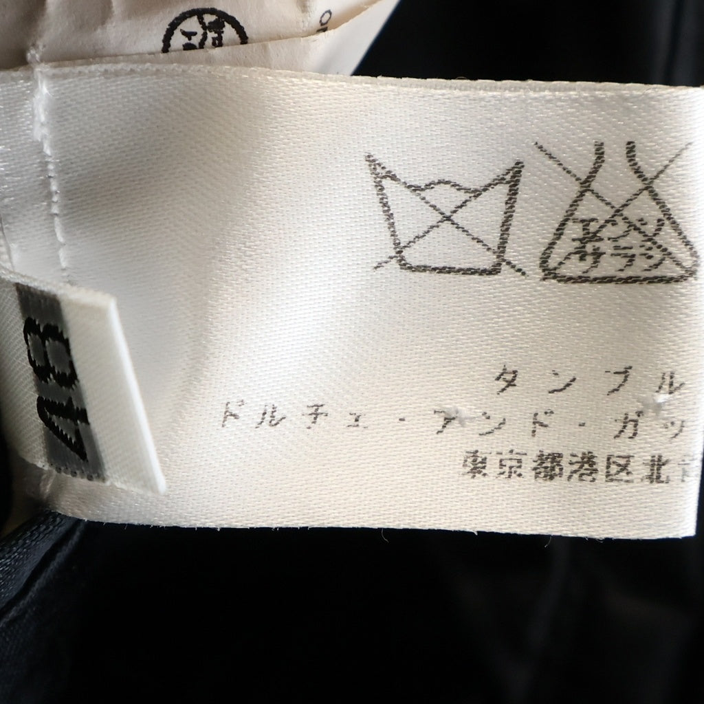 DOLCE & GABBANA(ドルチェアンドガッバーナ) ナイロンライナー付き フラップポケット テーラード コート ブラック G0414T