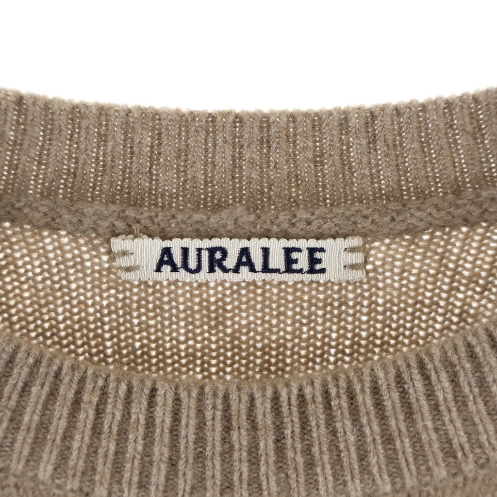 AURALEE(オーラリー) 20AW BABY CASHMERE KNIT ベイビーカシミア ニット セーター プルオーバー ブラウン A20AP02BC