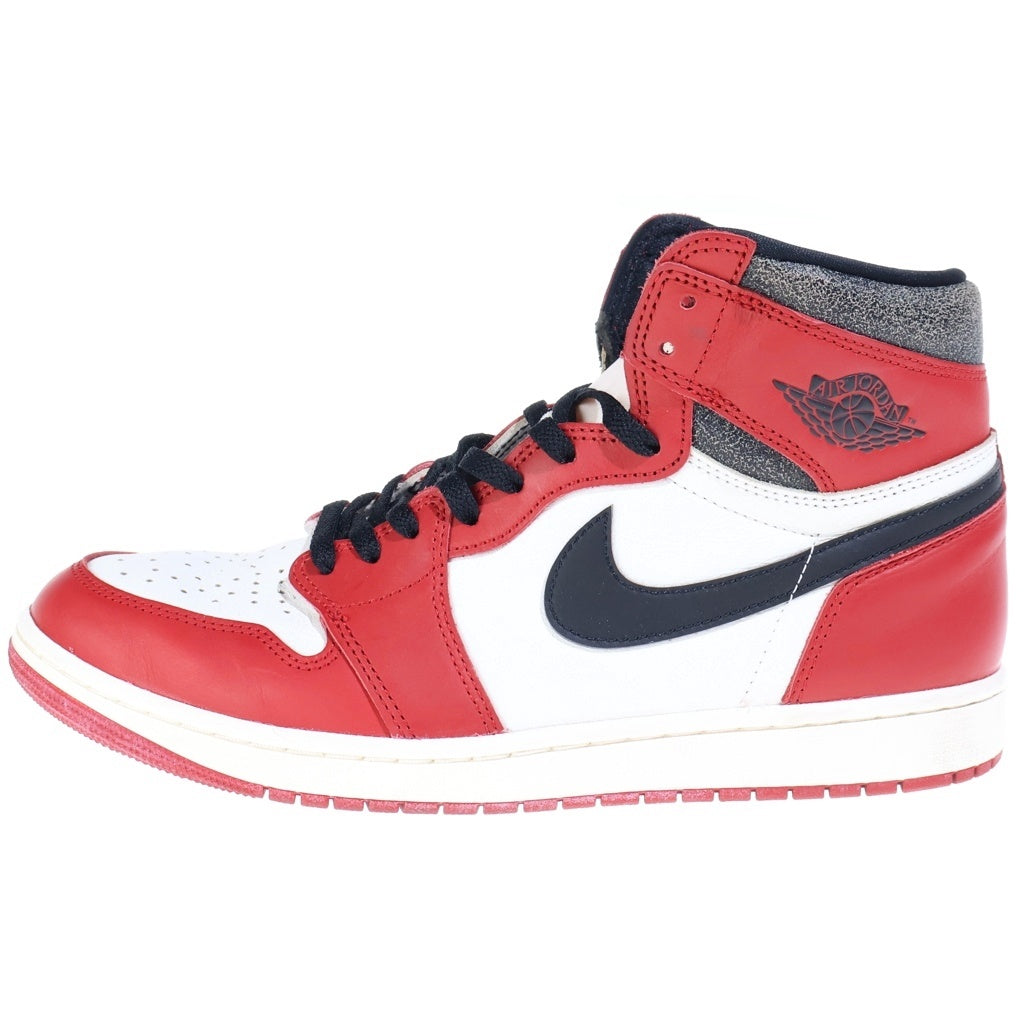 NIKE(ナイキ) AIR JORDAN1 HIGH OG LOST & FOUND CHICAGO エアジョーダン1 ロスト アンド ファウンド シカゴ ハイカットスニーカー ホワイト/レッド US12/30cm DZ5485-612