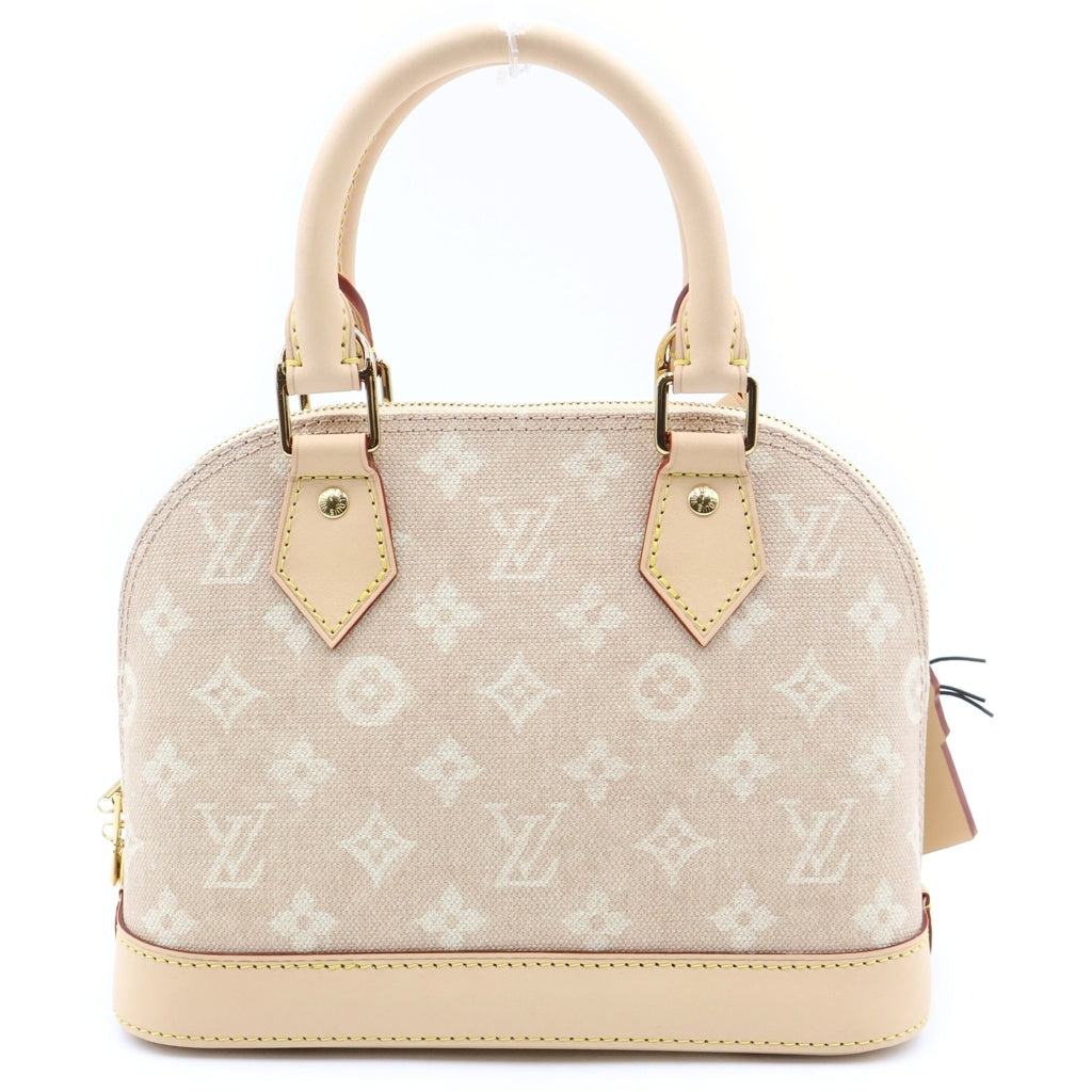 LOUIS VUITTON(ルイヴィトン) ミャオグラム・キャンバス アルマBB 2WAYハンドバッグ ショルダーバッグ ベージュ レザー×PVC M25728 ゴールド金具 レディース