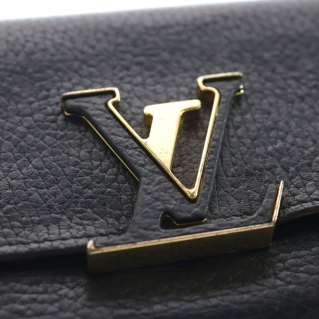 LOUIS VUITTON(ルイヴィトン) ポルト フォイユ カプシーヌ トリヨンレザー ロングウォレット ブラック MI1186 M61248 レディース